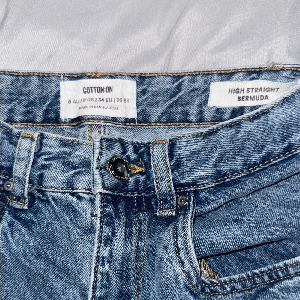 Cotton On Women's High Straight Jeans - Classic Blue